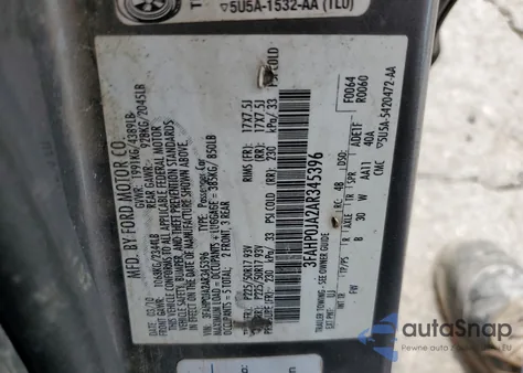 2010 Ford Fusion Sel from USA, damaged, VIN 3FAHP0JA2AR345396